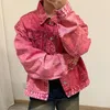 Giacche da uomo Giacca corta in denim da uomo Moda retrò Streetwear Coreano bomber hip-hop allentato Cappotto vintage da uomo M-2XL