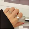 Klusterringar Vienkim Bohemian Geometric Sets Star Moon Flower Constellation Knuckle Finger Ring Set for Women Fashion Jewelry Drop de Dh4ah