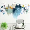 Adesivos de parede Forma geométrica nórdica criativa simples e moderna papel de parede para quarto sala de estar