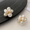 Stud Earrings Timeless Wonder Fancy Geo Pearl Flower For Women Designer Jewelry Goth Party Top Quality Brincos 4238