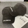 Ball Caps designer Lavato vecchio berretto da baseball ricamato in lingua d'anatra versione coreana versatile cappello semplice grigio per bambini primavera e autunno visiera parasole estiva 8E78