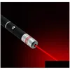 Punteros láser 5MW 532Nm Powerf Strong 650Nm Profesional Lazer Rouge Red Pen Visible Beam Militery Light para enseñar juguetes Aprenda Dh3If