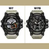 SMAEL hommes montre militaire 50 m étanche montre-bracelet LED Quartz horloge mâle relogios masculino 1617 montres de sport numériques hommes 251k