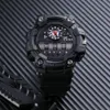 Skmei Fashion Cool Quartz Watch Men 2 Time Waterproof Shock Resistant Wrist Watches Mens Pu Leather Sport Clock for Men 1557 Q0524310j