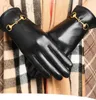 Cinq doigts Gants Designer Femmes Gant Femmes Véritable Cuir de mouton Hiver Élégant Mode Poignet Drive Haute Qualité Mitaines thermiques S2900 6MOS