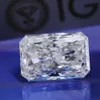 Cvd Hpht diamant cultivé en laboratoire, coupe radiante Vvs Vs clarté 3 carats, certificat Igi, diamant de culture, direct d'usine