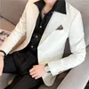 Abiti da uomo 7 colori Blazer britannico primavera/estate Senior Sense Coreano slim-fit Business Social Office Giacca da uomo Casual Banchetto Tuxedo