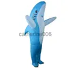 Special Occasions Unisex Funny Inflatable Shark Cosplay Costume Suit Adult Fancy Dress Performance Clothes Halloween Carnival Theme Party x1004