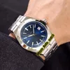 Cheap New Overseas 4500V 110A-B128 quadrante blu A2813 orologio automatico da uomo data bracciale in acciaio inossidabile sport di alta qualità da uomo Wat2945