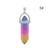 Charms Colorf Verre Hexagone Prisme Arc-En-Pendentif Pour Collier Bijoux Fabrication Femmes Hommes En Gros Drop Livraison Résultats Composants Dhuoq