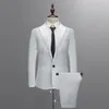 Herrenanzüge Blazer White Formal Custom Weddo Tuxedo Casual Men Business Neueste Fashion Dinner Prom 3 Stück Blazer Weste 301p