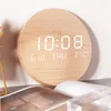 벽 시계 LED 시계 거실 집 홈 침실 음소거 스칸디나비아 스타일 패션 사용 쉬운 B