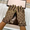 Women Designer Mitten Sheepskin Gloves With Box Winter Luxury Genuine Leather Brands BiG Fingers Glove Warm Cashmere Inside Touch 265z