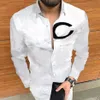 4 estilos camisas de vestido dos homens havaí carta impressão designer camisa magro ajuste moda masculina manga longa casual masculino roupas283a