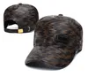 帽子のデザイナー帽子ファッションダック舌帽子男性と女性のためのクラシックレザー印刷野球帽レトロサンシェードシンプルな高品質