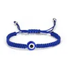 Bracelets de charme Nouveau Blue Evil Eye Chaînes de corde tressée pour femmes hommes tortue éléphant hamsa main chaîne rouge bracelet mode drop livraison Dhkjt