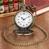 Zakhorloges Vintage quartz horloge met astronomisch kompas, hanger ketting, kettingklokken