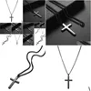 Pendentif Colliers Croix Collier Femmes Bijoux Cadeau Christian Chaîne Titane En Acier Inoxydable Pour Homme Mâle Ou Femelle 2021 Métal Mode Dh5Tq