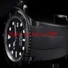 Reloj para hombre con movimiento mecánico automático PVD negro Sea-Dweller de acero inoxidable, correa de goma 116660, relojes para hombre 247L