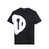 DSQ PHANTOM TURTLE Camiseta de diseñador para hombre Camiseta con estampado de logotipo de moda italiana de Milán Camiseta blanca y negra de verano Hip Hop Streetwear 10263n