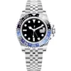 Flash Mens Automatic Mechanica Watches 40mm Blue Black Ceramic Stainless Steel Wristwatches Sapphire Luminous Montre de Luxe 3330