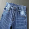 Jeans de luxo designer calças masculinas tamanho azul 28-40 casual verão calças finas design cáqui grade cinza calça mais recente listin algodão fash225i