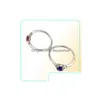 Band Ringen Sieraden Qianbei 50 stks/set Hele Gemengde Veel Glanzend Kristal Strass Kid Engagement Bruids Vinger Ring Drop Levering Dhenk