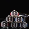 Luxury ZHIMO Leather Casual Diamond Watch Luxury Analog Quartz Crystal Watch Fashion Casual Ladies Watch16259c