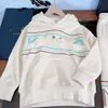 Baby-Trainingsanzüge, Designer-Hoodie-Set für Kinder, Größe 110–160 cm, 2 Stück, bunt gestreifte Kapuzenpullover und Hosen mit Buchstabendruck, Okt. 05