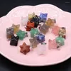 Charms 5pcs Randomiczny wisiorek z kamienia naturalnego Malachite/Unakite Anaise Star do biżuterii Making DIY Bransoleta Naszyjka