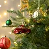 Украшения для рождественской елки, набор украшений из небьющихся рождественских шаров из красного, зеленого и золотого цвета 60 карат, традиционный деревенский подвесной орнамент для елки