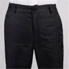 Men's Pants Man Fall Solid Thick High Straight White Duck Down Male Winter Elastic Waist Warm Trousers