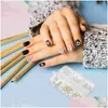 Decorazioni per nail art 30 pezzi adesivi decori decori per manicure ciondoli delicati strass accessori in lega lucida consegna goccia salute Be Dh9Uk