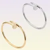 Bangle Nail Armband Designers Armband Diamonds Designer Jewelry for Menwomen Titanium Steel Goldplated Fade Never Fade Not Allergi4317399