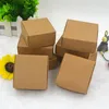 100pcs Kraft Paper Candy Box Małe kartonowe opakowanie PAKADA