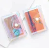 حقيبة بطاقة الائتمان بالليزر الشفافة PVC Bag Women Organizer Wallet Wallet Clear Passport Cards Bags DB738