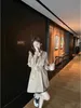 TB01 Women's Trench Coats Autumn Fashion Sleeve Striped Design Overcoat Casual Simple Classic Female Long Coat