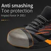 Boots Steel Toe Shoes for Men Women Work Safety Antistab Antismash Sneaker Man Breathable Light Plus Size 48 230928