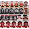 Hombres Hockey sobre hielo 13 Nico Hischier Jerseys Retro inverso 76 PK Subban 7 Dougie Hamilton 86 Jack Hughes 9 Taylor Hall 30 Martin Brodeur Bordado Rojo Blanco Negro Color del equipo