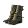 Bottes produit d'hiver commerce extérieur talon latéral mi 40-43 coupe fermeture éclair baril botte de chevalier