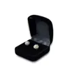 5Pcs Whole Engagement Black Velvet Ring Box Jewelry Display Storage Foldable Case For Wedding Ring Valentine's Day Gift O309D