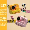 Câmeras de brinquedo Crianças Câmera Instantânea Câmera de Impressão 2.0 "1080P Vídeo Po Câmera Digital com Papel de Impressão Térmica para Crianças Presente de Aniversário Brinquedos 230928