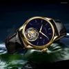 Wristwatches AESOP Original Tourbillion Mechanical Flying Watch For Men Sapphire Waterproof Movement Luxury Skeleton Wrist Watches Mens