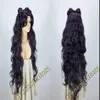 Sailor Moon Luna Artemis Brand New Long Purple Black Wig Cosplay Party Wig253t