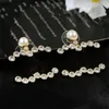 Designer boucle d'oreille mode charme Stud lettre C femmes cerceau boucle d'oreille bijoux de fête or Ohrringe femme cadeau CCity gland longue chaîne Orecchini 847