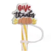 Nieuwe siliconen drinkrietjes toppers covers beschermkap stofplug Thanksgiving thema rietjes decoratie charmes groothandel