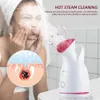 Steamer Steamer 65ML Steaming Limpieza profunda Cara Poros Nano Mist Hidratante Pulverizador Spa Humidificador Maquillaje Vaporizador 230928