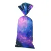 Gift Wrap 50 Pcs Starry Sky Party Plastic Goodie Bags Candy Birthday Packaging Wedding Purple Cookie Boxes