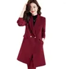 Ternos femininos outono inverno mulheres negócios trabalho blazer escritório senhoras sólido longo blazers feminino blusões jaqueta formal casaco outerwear