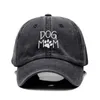 Bollmössor Vintage Washed Cotton Dog Mom broderi Baseball Cap för män Kvinnor Dad Hat Golf Caps Cap Drop 230928